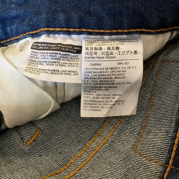 Levi’s 511 Slim Fit Jeans Men’s 28x30 Dark Wash Stretch - Gorgeous! NWOT 🔥 🔥 - Picture 4 of 6